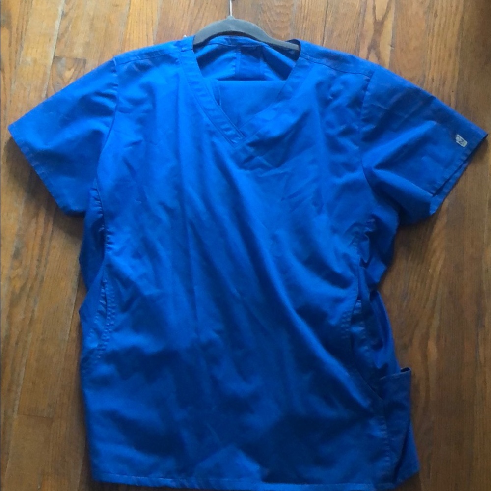 Royal Blue Scrub Top and Pants Set